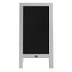 Solid White,40inchH x 20inchW |#| White Wood A-Frame Magnetic Chalkboard Set-Markers, Stencils, and Magnets
