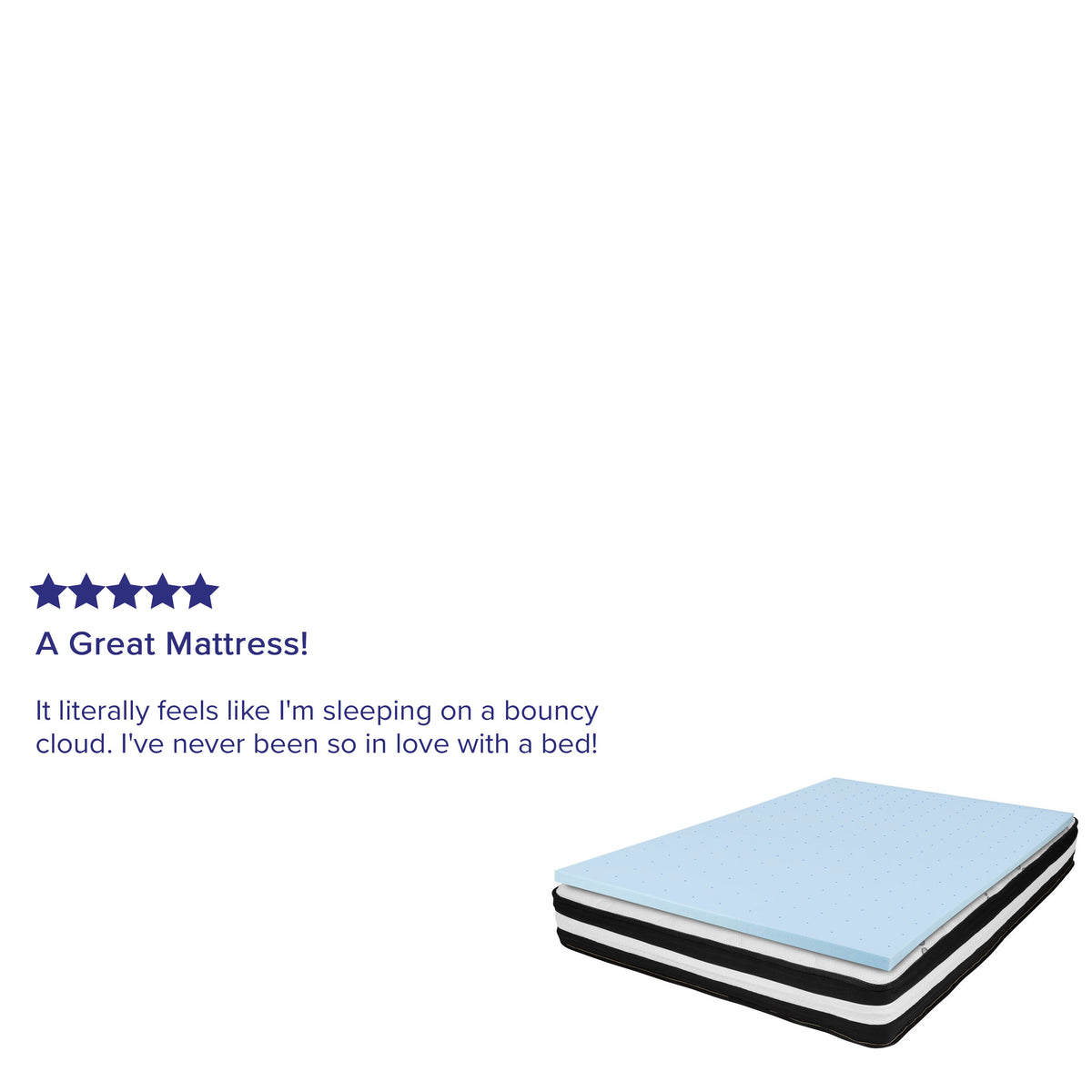 Full |#| Full 10inch Mattress & Gel Memory Foam Topper Bundle Set