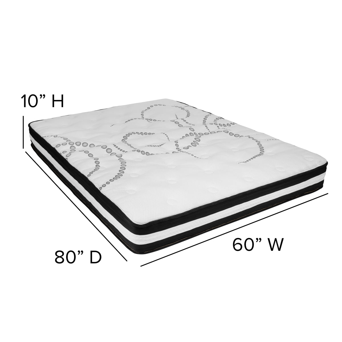 Queen |#| Queen 10inch Mattress & Gel Memory Foam Topper Bundle Set