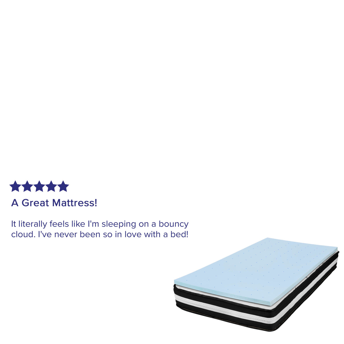 Twin |#| Twin 10inch Mattress & Gel 3inch Memory Foam Topper Bundle Set