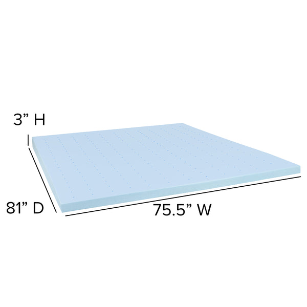 King |#| King 10inch Mattress & Gel 3inch Memory Foam Topper Bundle Set