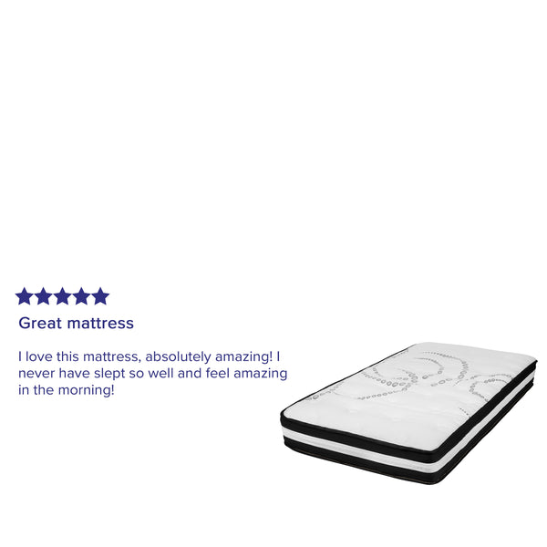 Twin |#| 10inch Hybrid Pocket Spring Mattress, Twin Mattress in a Box - Premium Mattress