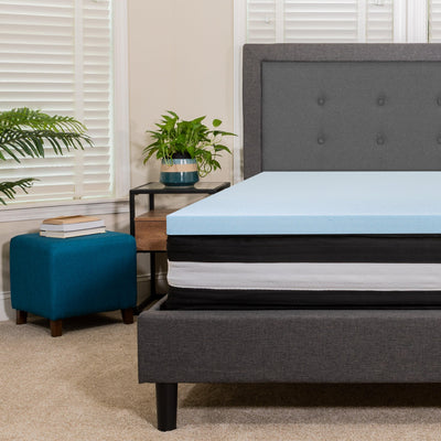 Capri Comfortable Sleep 12 Inch CertiPUR-US Certified Foam Pocket Spring Mattress & 3 inch Gel Memory Foam Topper Bundle - View 2