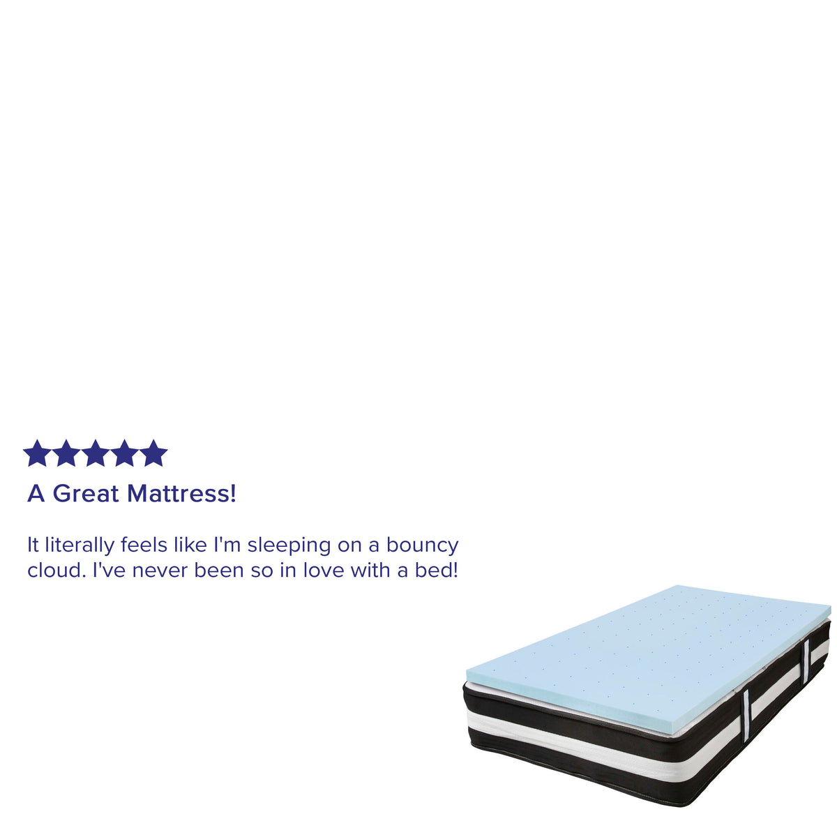 Twin |#| Twin 12inch Mattress & Gel Memory Foam Topper Bundle Set