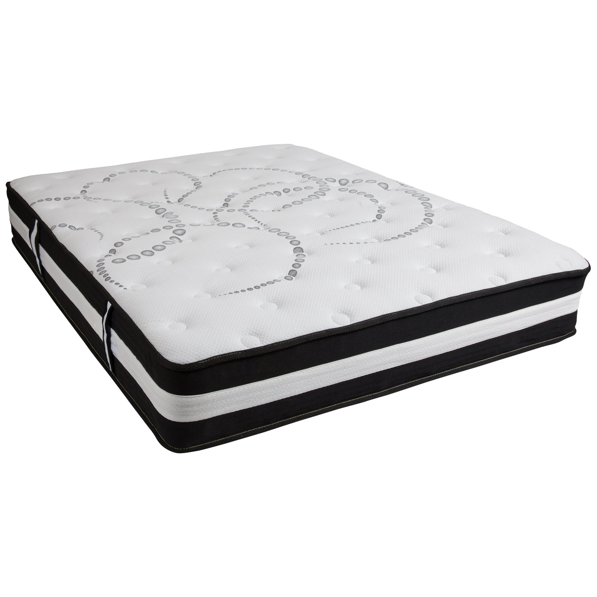 Queen |#| Queen 12inch Mattress & Gel Memory Foam Topper Bundle Set