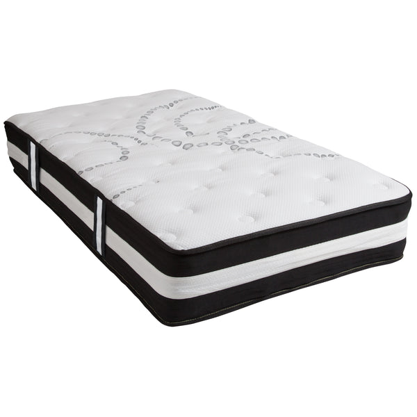 Twin |#| 12inch Hybrid Pocket Spring Mattress, Twin Mattress in a Box - Premium Mattress