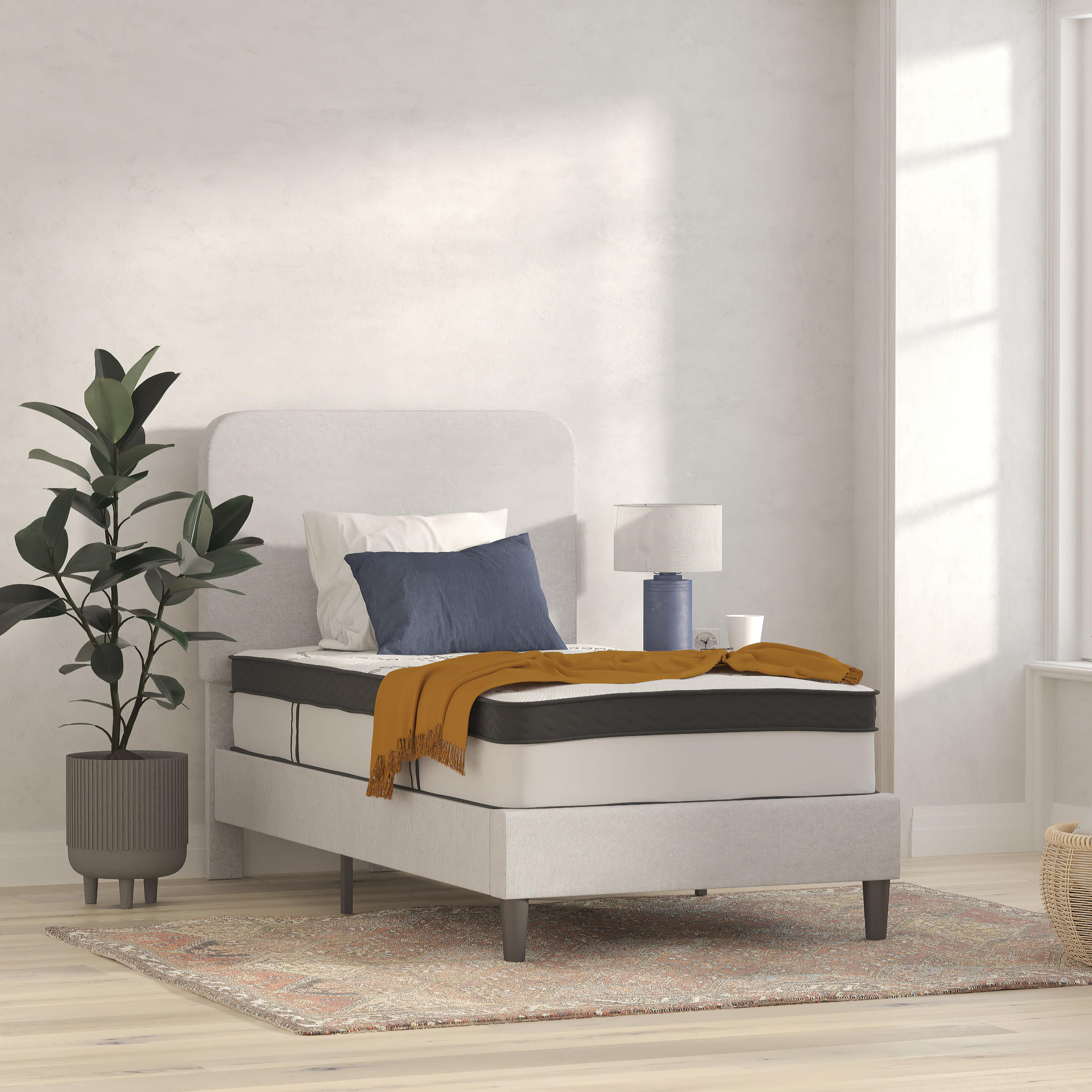 12 Inch Hybrid Pocket Mattress CL-E230P-R- – BizChair