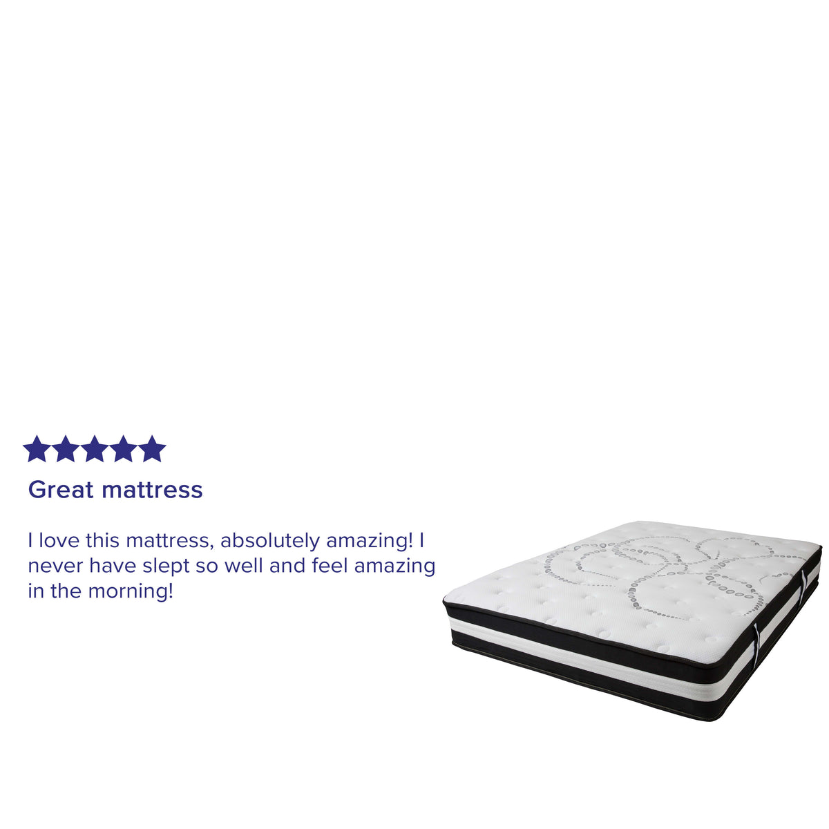 King |#| 12inch Hybrid Pocket Spring Mattress, King Mattress in a Box - Premium Mattress