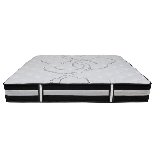 King |#| 12inch Hybrid Pocket Spring Mattress, King Mattress in a Box - Premium Mattress