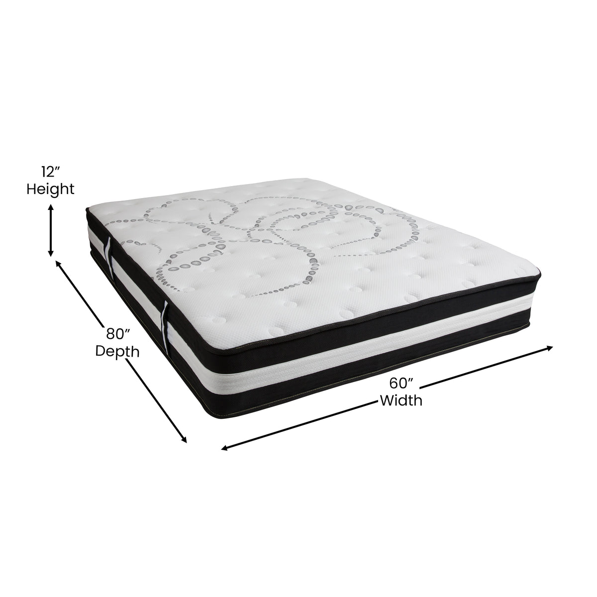 Queen |#| 12inch Hybrid Pocket Spring Mattress, Queen Mattress in a Box - Premium Mattress