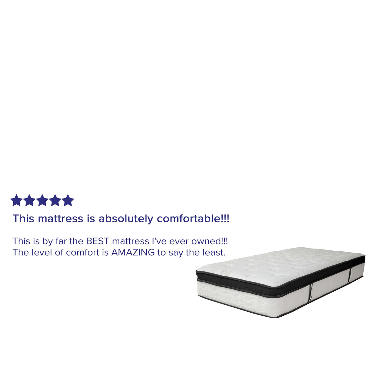 Twin |#| 12 Inch Hybrid Memory Foam Pocket Spring Mattress, Twin Mattress in a Box