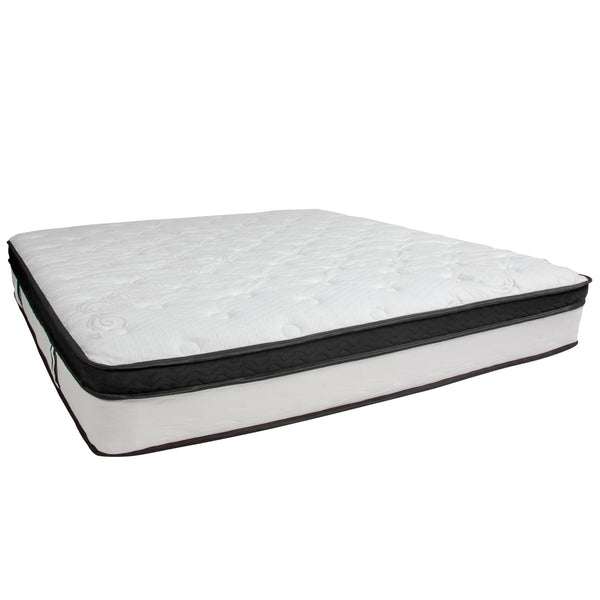 King |#| 12 Inch Hybrid Memory Foam Pocket Spring Mattress, King Mattress in a Box