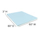 Queen |#| 3inch Cool Gel Infused Hypoallergenic Cooling Memory Foam Mattress Topper - Queen