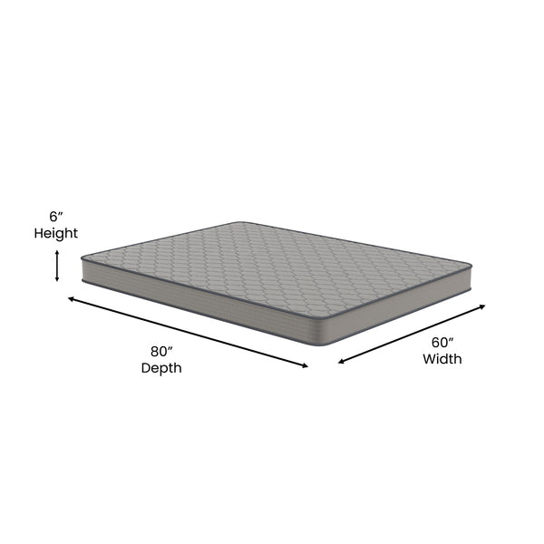 Queen |#| 6inch Hybrid Innerspring Mattress, Queen Mattress in a Box - Premium Mattress