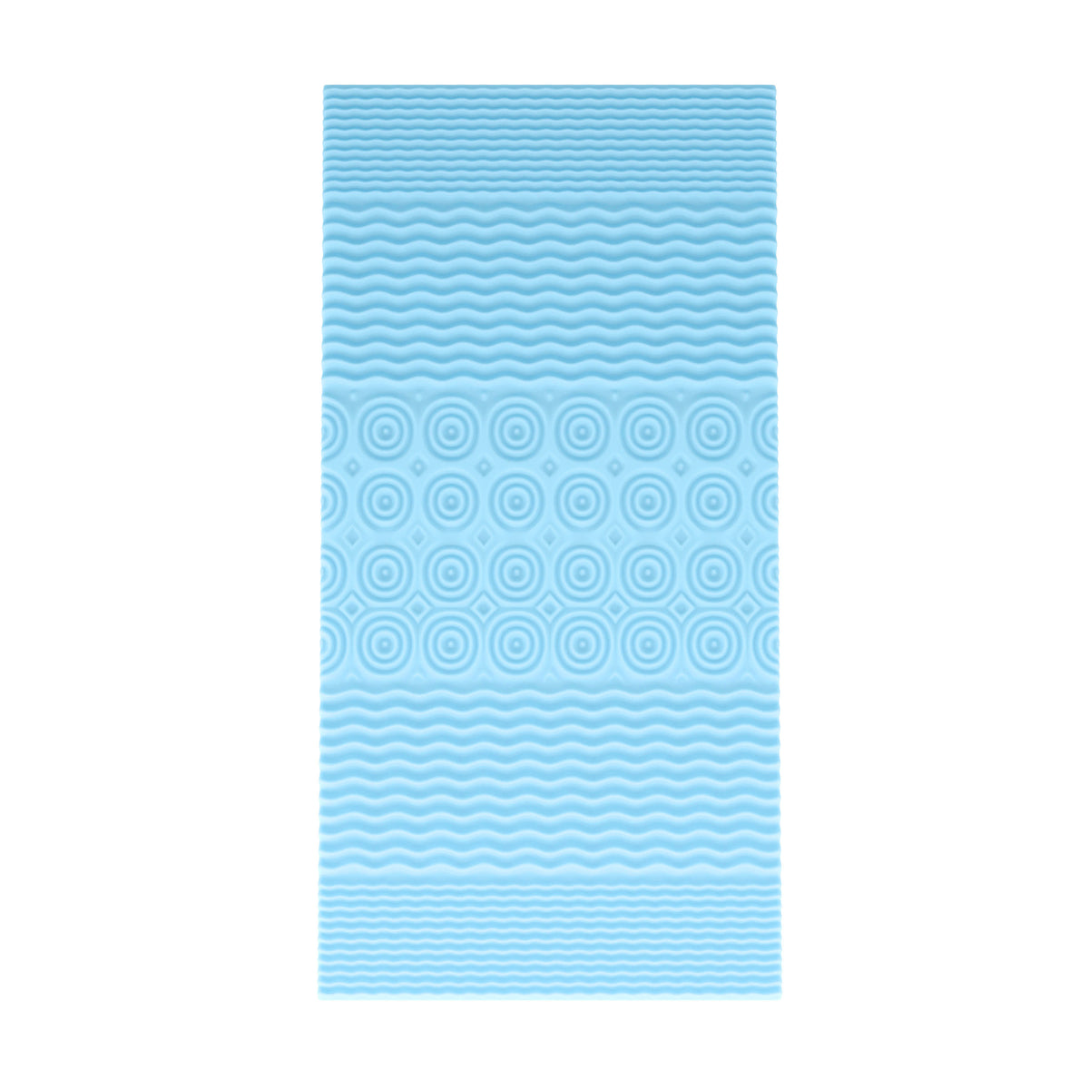 Twin |#| 2 Inch Cooling Gel Infused 5-Zone Memory Foam Mattress Topper - Twin