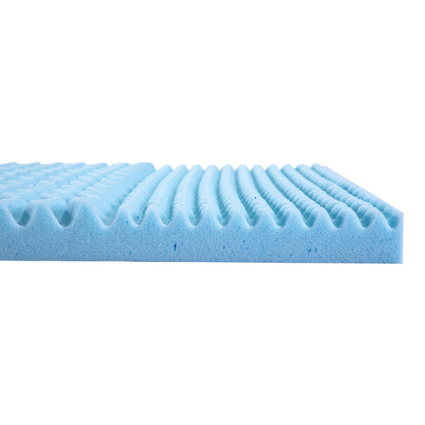 California King |#| 2 Inch Cooling Gel Infused 5-Zone Memory Foam Mattress Topper - California King