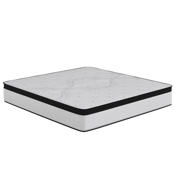 King |#| 12inch Hybrid Firm Pocket Spring Mattress, King Mattress in a Box-Premium Mattress