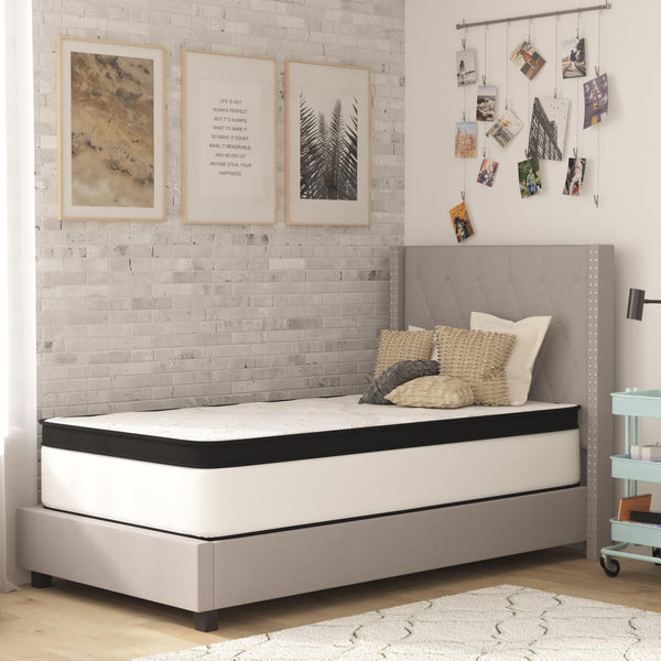 Twin |#| 12inch Hybrid Firm Pocket Spring Mattress, Twin Mattress in a Box-Premium Mattress