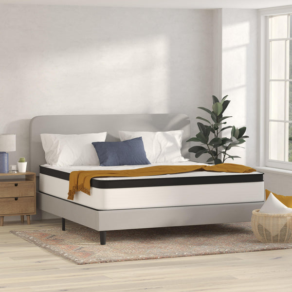 King |#| 12inch Hybrid Firm Pocket Spring Mattress, King Mattress in a Box-Premium Mattress