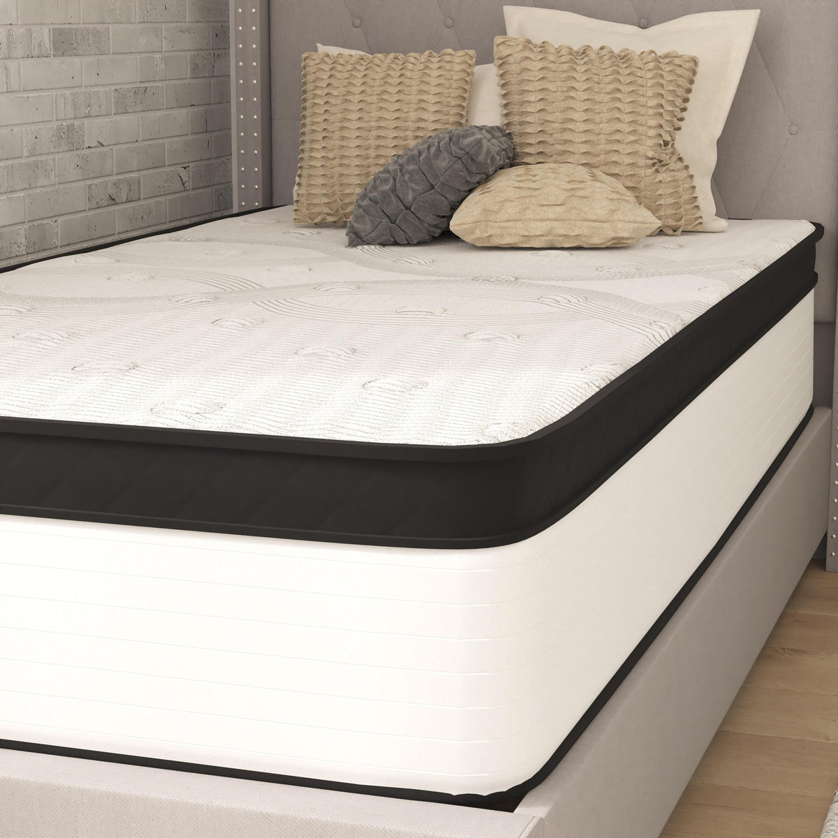 Twin |#| 12inch Hybrid Firm Pocket Spring Mattress, Twin Mattress in a Box-Premium Mattress