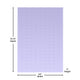 Full |#| 3" Lavender Infused Memory Foam Mattress Topper with Ventilated Design - Full