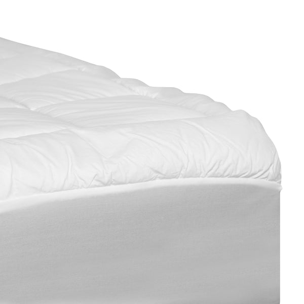 Full |#| Mattress Pad - White Cotton Top - Full - Hypoallergenic - Fits 8"-21" Mattress