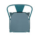 Kelly Blue-Teal/Teal-Blue |#| All-Weather Counter Height Stool with Poly Resin Seat - Kelly-Blue Teal/Teal
