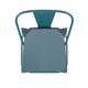 Kelly Blue-Teal/Teal-Blue |#| All-Weather Counter Height Stool with Poly Resin Seat - Kelly-Blue Teal/Teal