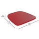 Kelly Red/Red |#| All-Weather Bar Height Stool with Poly Resin Seat - Kelly Red/Red