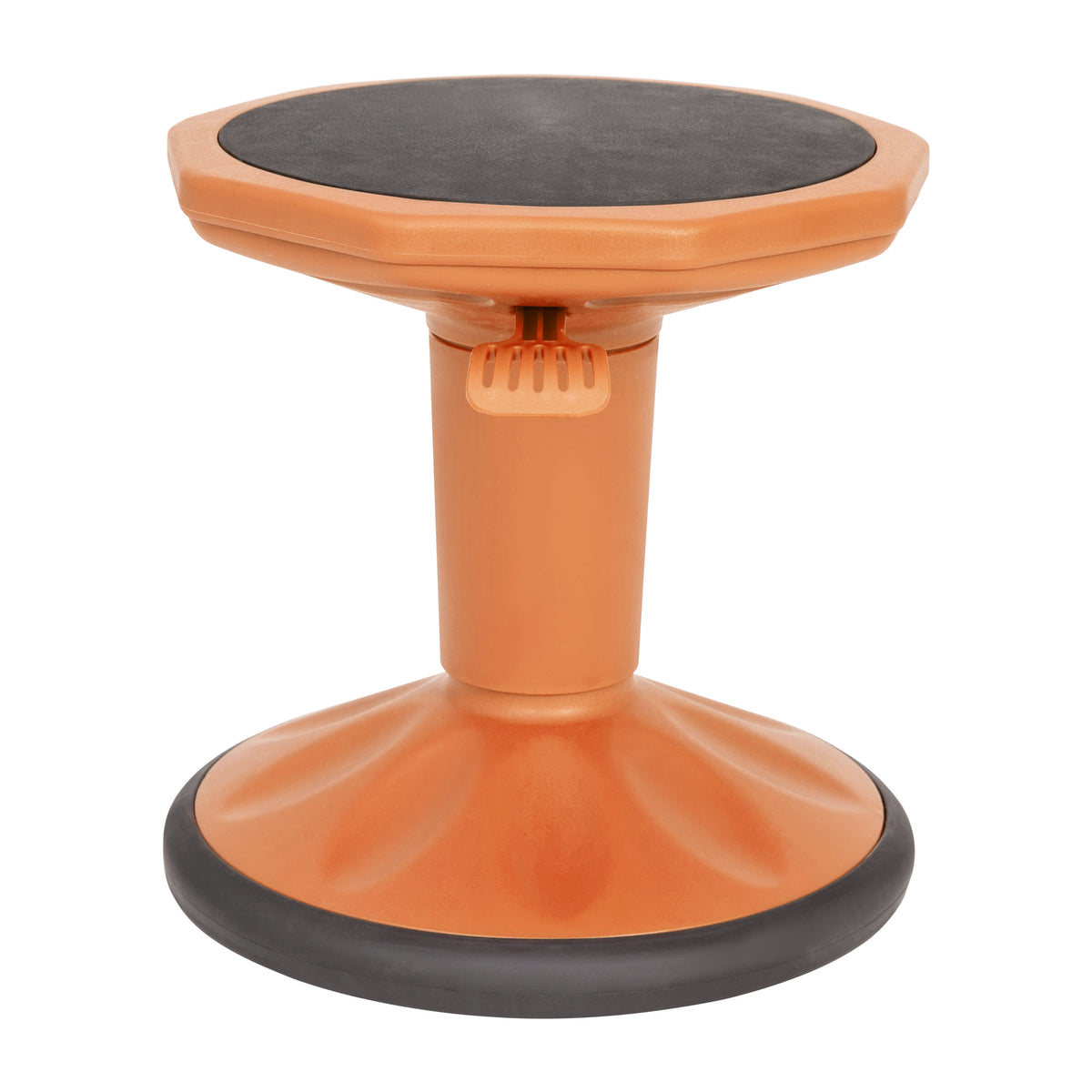 Orange |#| Kids Adjustable Height Active Learning Stool for Classroom and Home in Orange