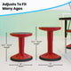 Red |#| Kids Adjustable Height Active Learning Stool for Classroom and Home in Red
