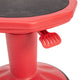 Red |#| Kids Adjustable Height Active Learning Stool for Classroom and Home in Red