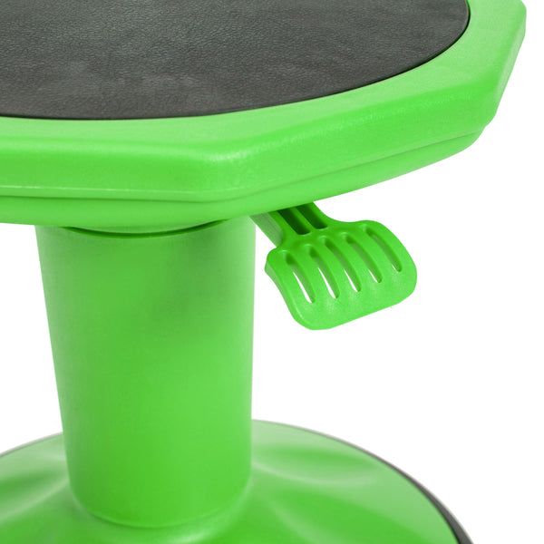 Green |#| Kids Adjustable Height Active Learning Stool for Classroom and Home in Green