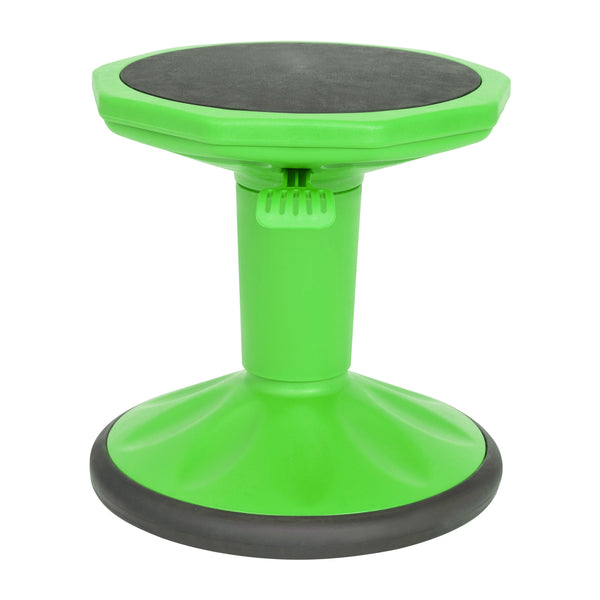 Green |#| Kids Adjustable Height Active Learning Stool for Classroom and Home in Green