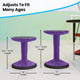 Purple |#| Kids Adjustable Height Active Learning Stool for Classroom and Home in Purple