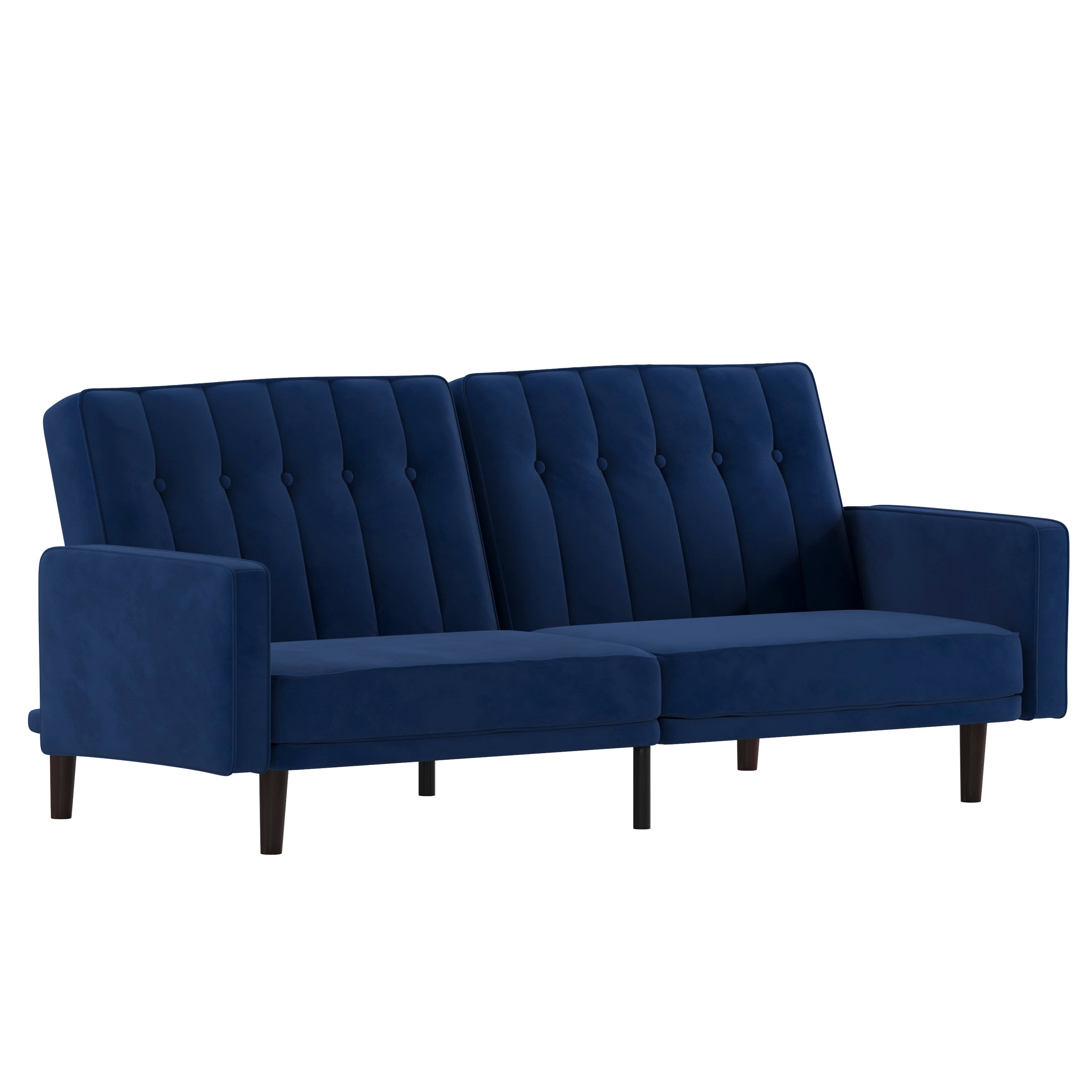 Tufted convertible shop sofa