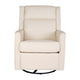 Cream |#| Manual Rocking Recliner Chair with 360° Swivel and Gliding Motion in Cream