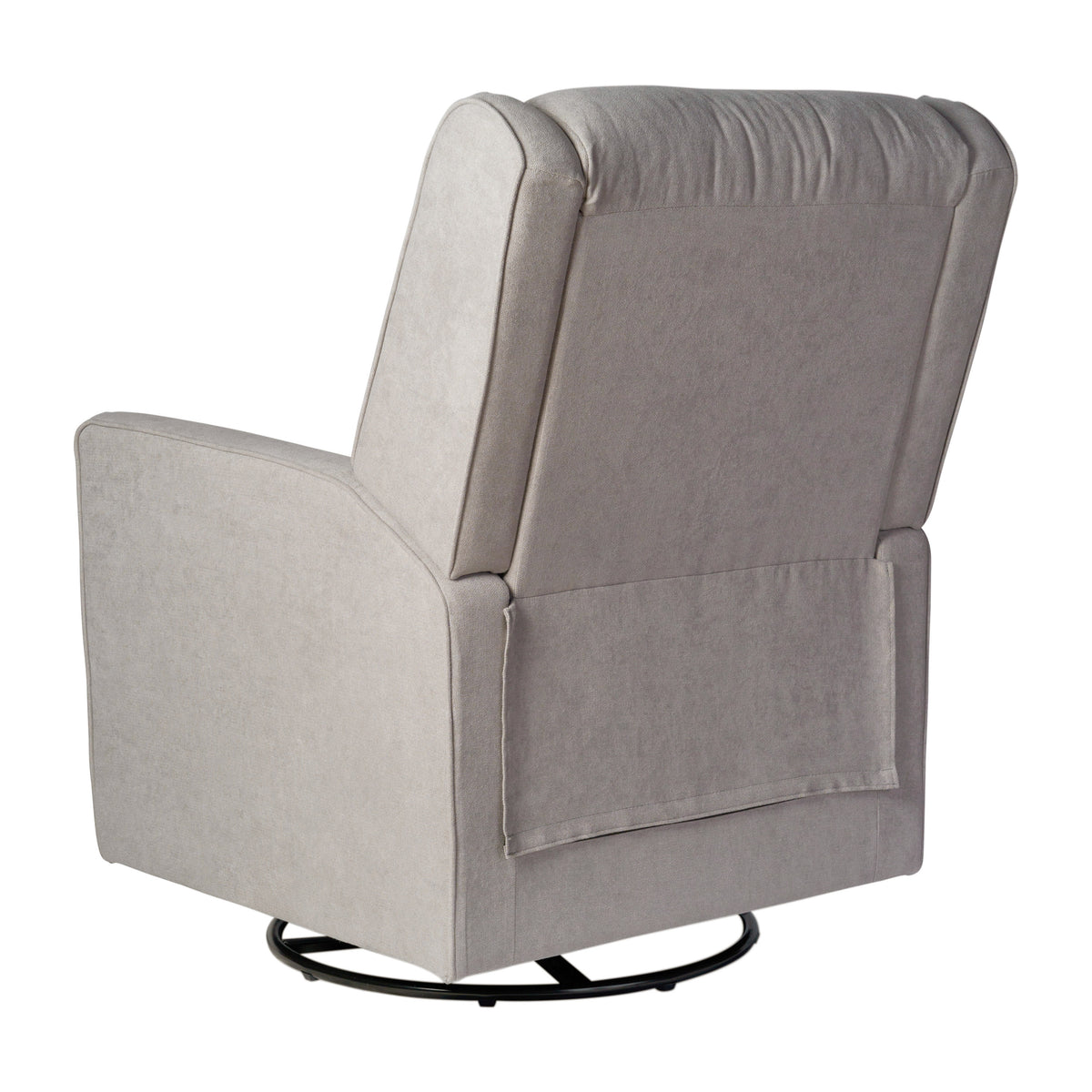 Light Gray |#| Manual Rocking Recliner Chair with 360° Swivel and Gliding Motion in Light Gray