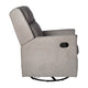 Light Gray |#| Manual Rocking Recliner Chair with 360° Swivel and Gliding Motion in Light Gray