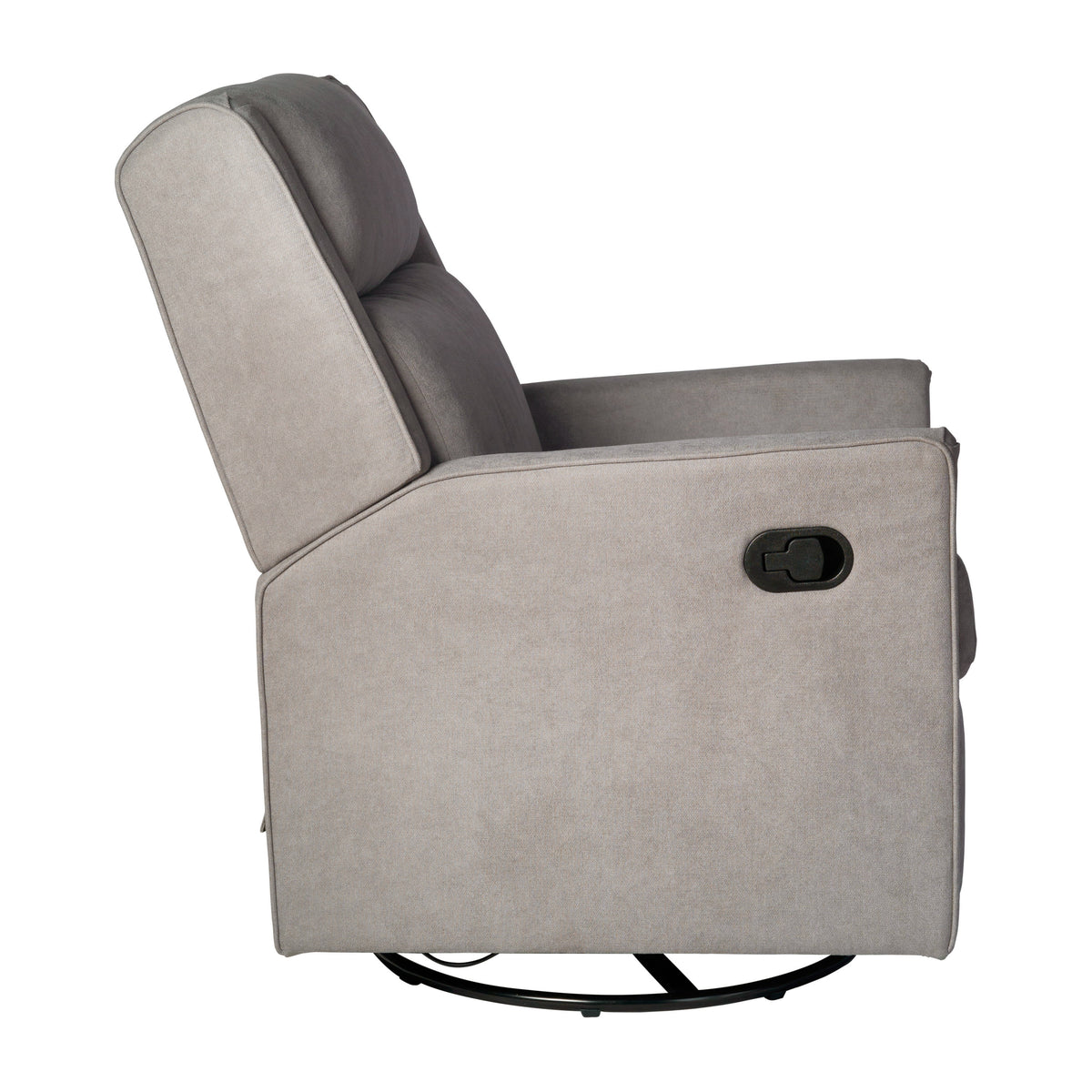 Light Gray |#| Manual Rocking Recliner Chair with 360° Swivel and Gliding Motion in Light Gray