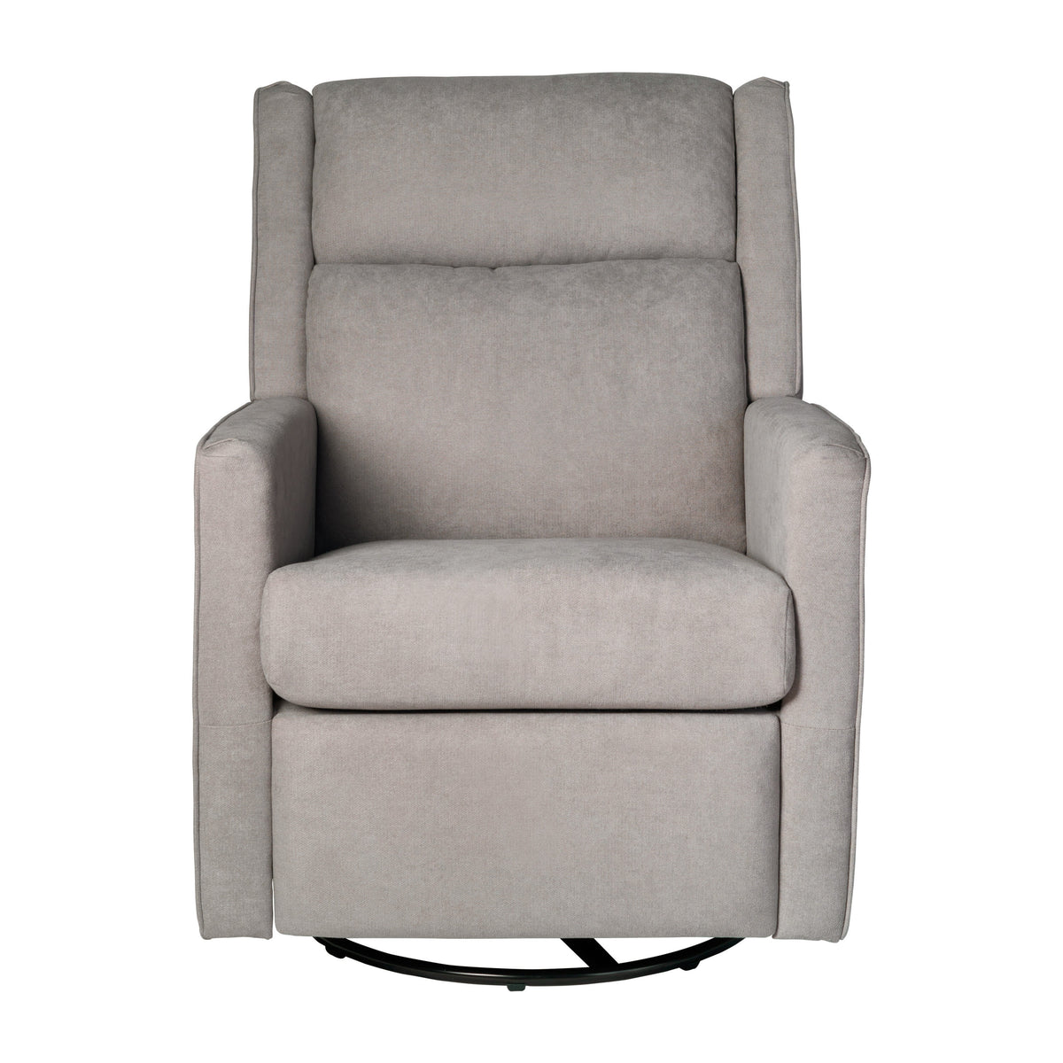 Light Gray |#| Manual Rocking Recliner Chair with 360° Swivel and Gliding Motion in Light Gray