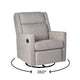 Light Gray |#| Manual Rocking Recliner Chair with 360° Swivel and Gliding Motion in Light Gray