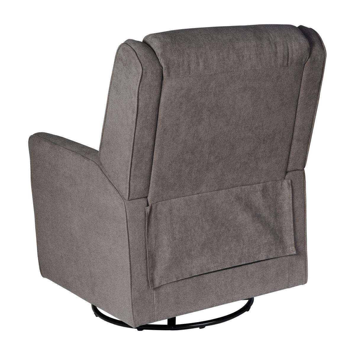 Dark Gray |#| Manual Rocking Recliner Chair with 360° Swivel and Gliding Motion in Dark Gray