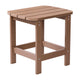 Natural Cedar |#| All-Weather Poly Resin Adirondack Side Table in Natural Cedar - Patio Table