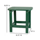Green |#| All-Weather Poly Resin Adirondack Side Table in Green - Patio Table