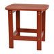 Red |#| All-Weather Poly Resin Adirondack Side Table in Red - Patio Table