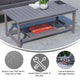 Gray |#| Indoor/Outdoor Poly Resin 2-Tier Adirondack Coffee Table - Gray