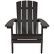Slate Gray |#| Outdoor Slate Gray All-Weather Poly Resin Wood Adirondack Chair