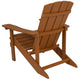 Teak |#| Outdoor Teak All-Weather Poly Resin Wood Adirondack Chair