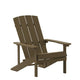 Mahogany |#| Outdoor Mahogany All-Weather Poly Resin Wood Adirondack Chair